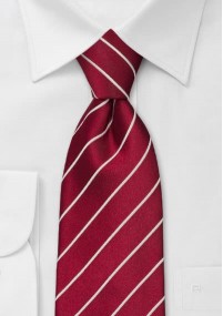Cravatta microfibra rosso vinaccia bianche