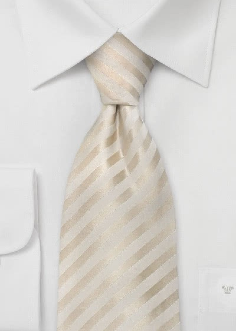 Cravatta bambino Jacquard crema
