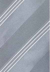 Cravatta clip argento seta