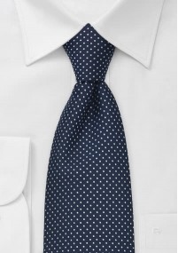 Cravatta blu marino puntini