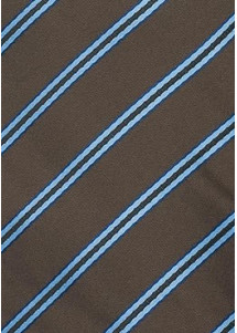 Streifenkrawatte in braun