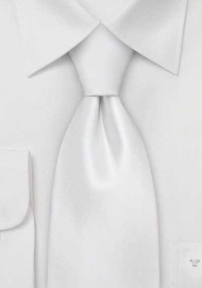 Cravatta Sevenfold bianca