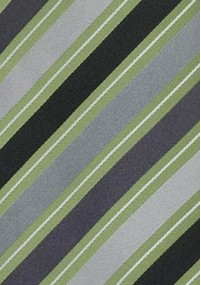 Cravatta a clip verde e grigia
