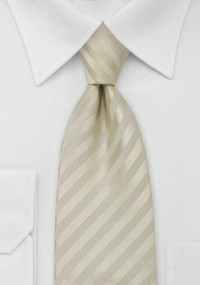 Cravatta ecru righe