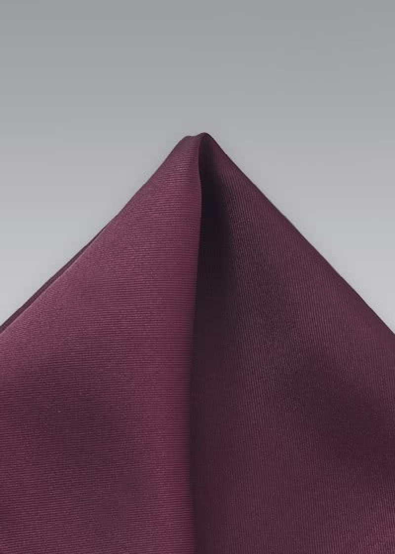 Fazzoletto da taschino bordeaux seta