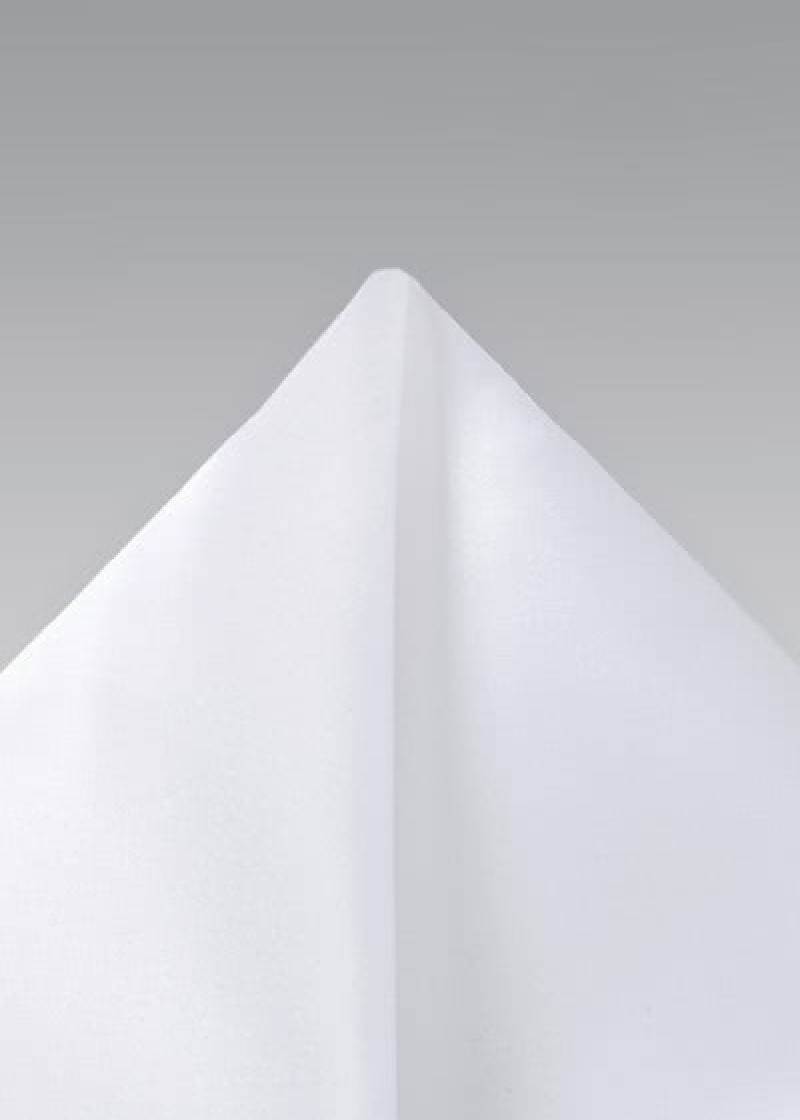 Fazzoletto da taschino bianco seta