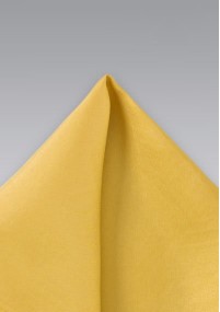 Fazzoletto da taschino giallo seta