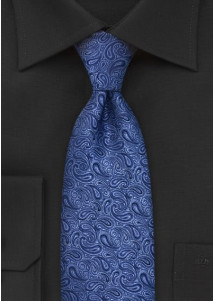 Cravatta paisley blu regale