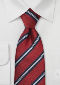Cravatta Regimental classica rossa