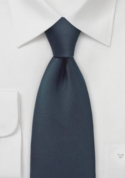 Cravatta blu scuro coste
