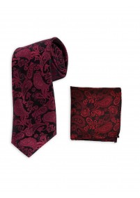 Set cravatta e sciarpa Cavalier rosso...