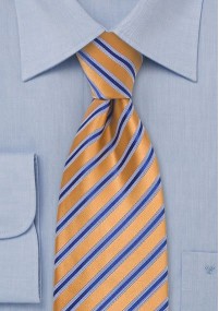 Krawatte Streifendessin Orange