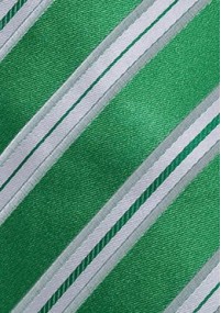 Krawatte Streifenmuster waldgrün