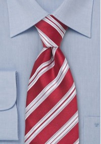 Cravatta business rossa righe