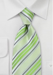 Cravatta business verde righe
