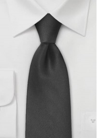 Cravatta di seta nera fine