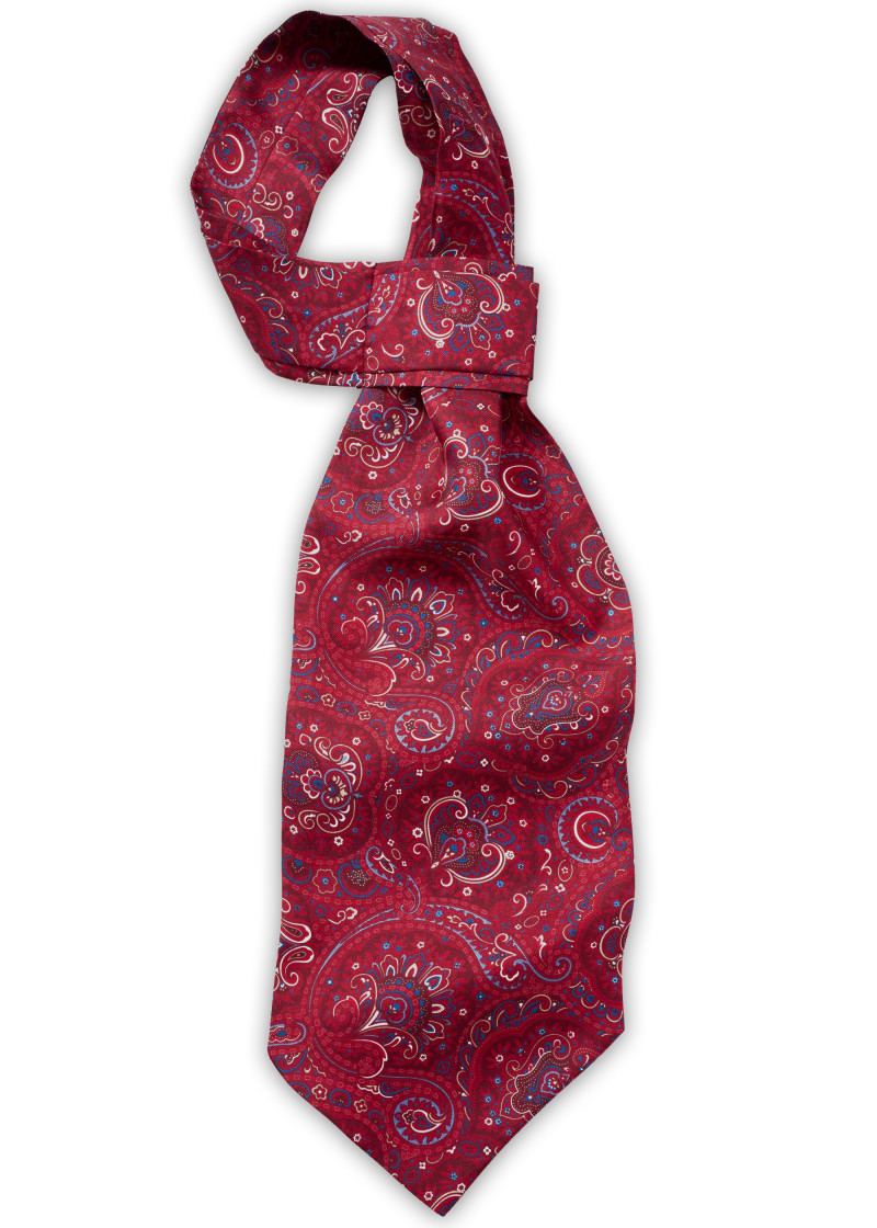 Plastron paisley rosso