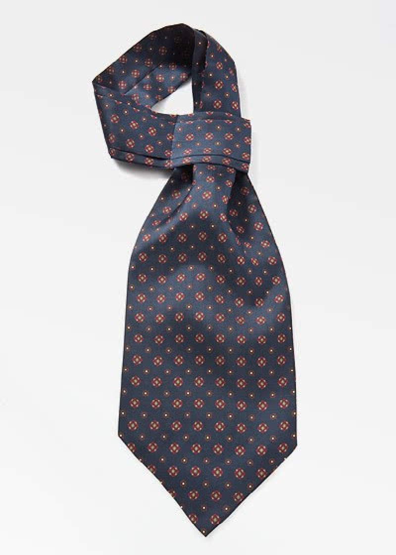 Ascot blu marino decoro