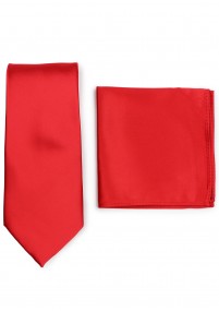 Set di cravatte e sciarpe decorative - Rosso