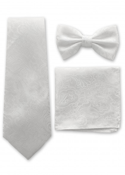 Set Cravatta-Papillon aus dem gleichen Stoff und Farbe