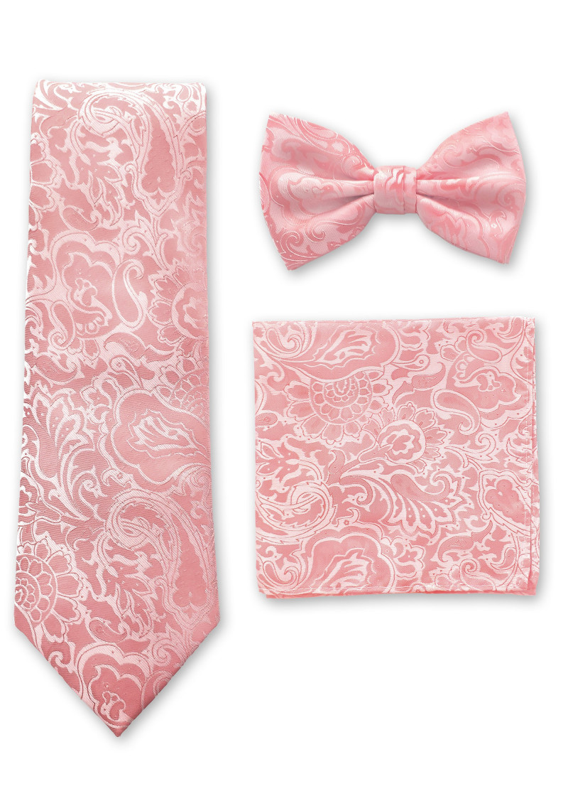 Set papillon, cravatta e fazzoletto da taschino da