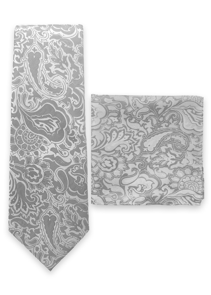 Set cravatta e fazzoletto da taschino Business con