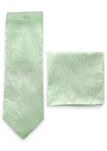Set di cravatte aus dem gleichen Stoff und Farbe