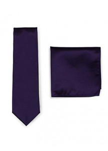 Set Krawatte Kavaliertuch navyblau Struktur