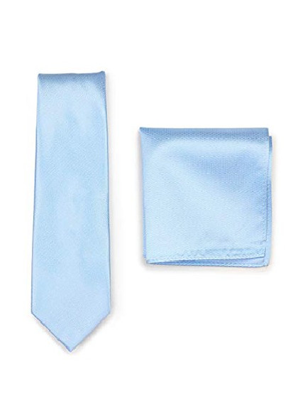 Set di cravatte aus dem gleichen Stoff und Farbe
