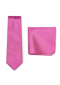 Set di cravatte uomo Fazzoletto rosa scuro...
