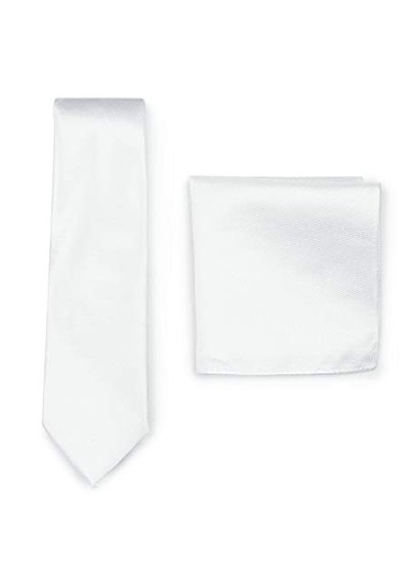 Set di cravatte business Fazzoletto perlato