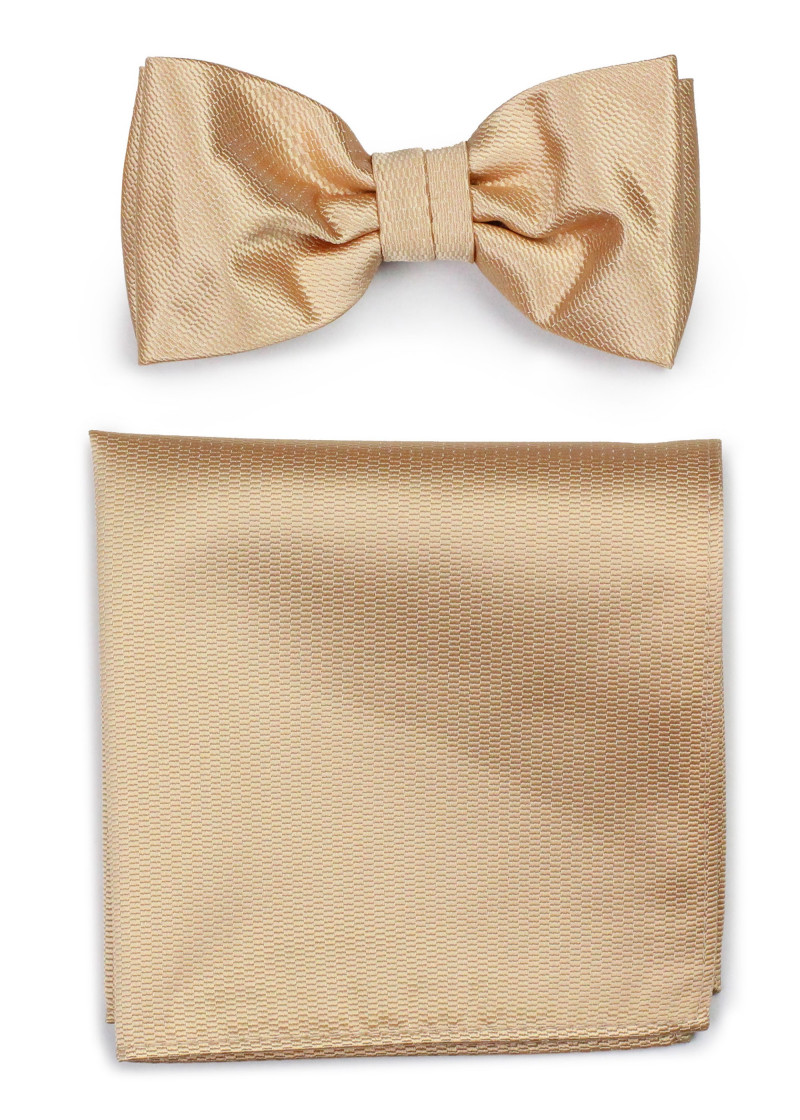 Papillon con fazzoletto Struttura beige