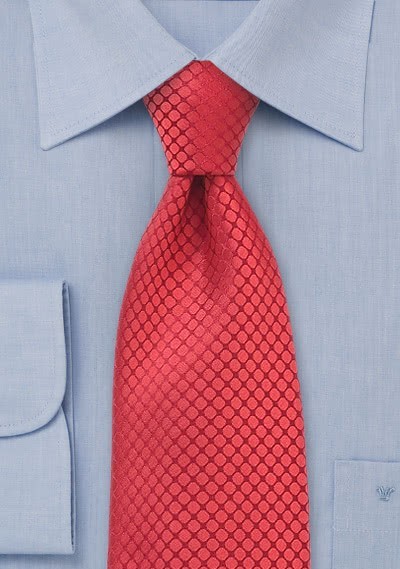 Cravatta rosso fuoco struttura