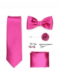 Scatola regalo rosa maculata con cravatta...