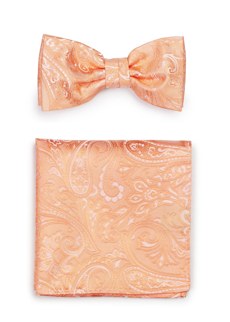 Papillon da uomo con fazzoletto da taschino