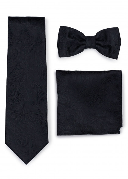 Set Cravatta-Papillon aus dem gleichen Stoff und Farbe