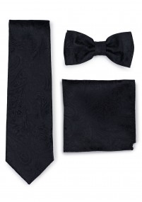 Set: cravatta da uomo, fiocco, panno...