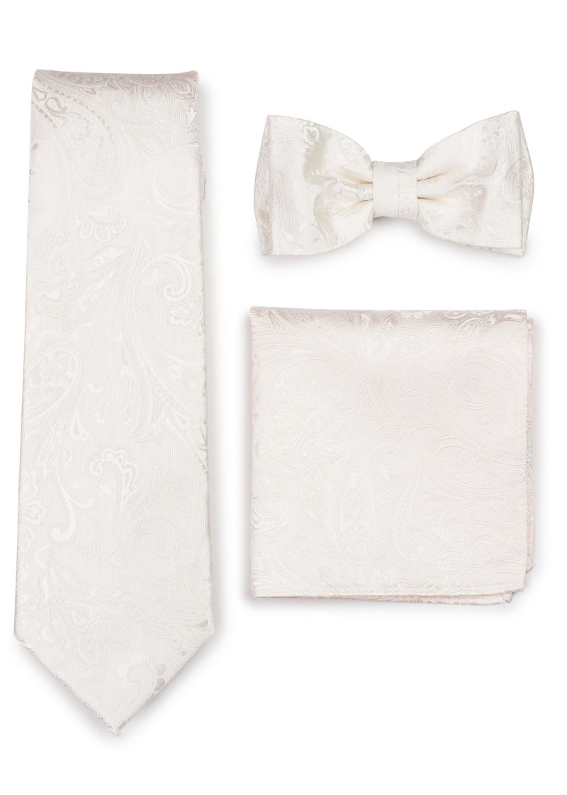 Set: cravatta, papillon da uomo, panno decorativo