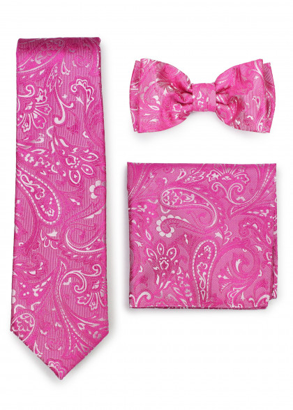 Set Cravatta-Papillon aus dem gleichen Stoff und Farbe