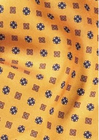 Krawattenschal orange Blümchenmotiv
