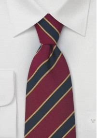 Bristol XXL-Krawatte peacoat-blau, gelb/rot
