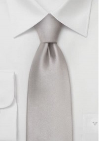 Clip-Krawatte festliches Silber
