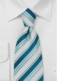 Cravatta azzurra bianca righe