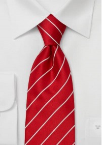 Cravatta XXL rosso righe