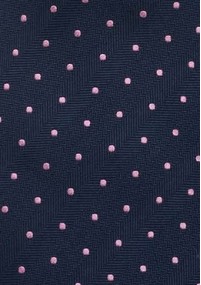 XXL-Krawatte blau rosa Punkte