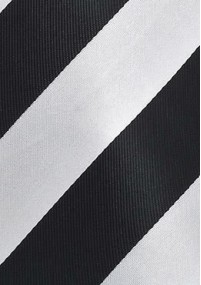 Krawatte gestreift schwarz weiß