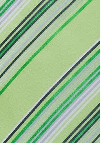 Mikrofaser Krawatte Streifenmuster grün