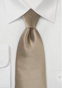 Cravatta XXL in seta cappuccino
