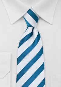Cravatta righe bianche azzurre