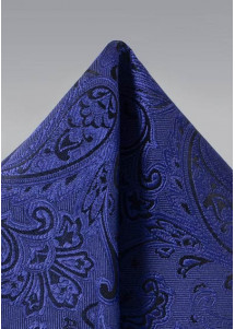 Einstecktuch lebensfrohes Paisley-Muster purpur